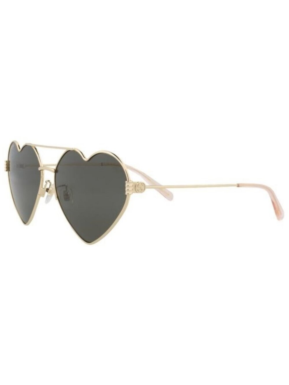 New Gucci Womens Cat Eye Gold Gold Grey Fashion Designer Sunglasses